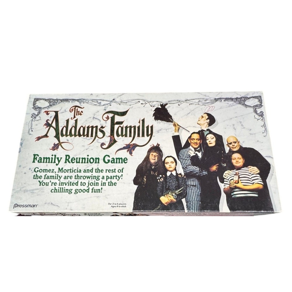 Vintage 1991 The Addams Family Family Reunion‎ Game Pressman Board Game Complete